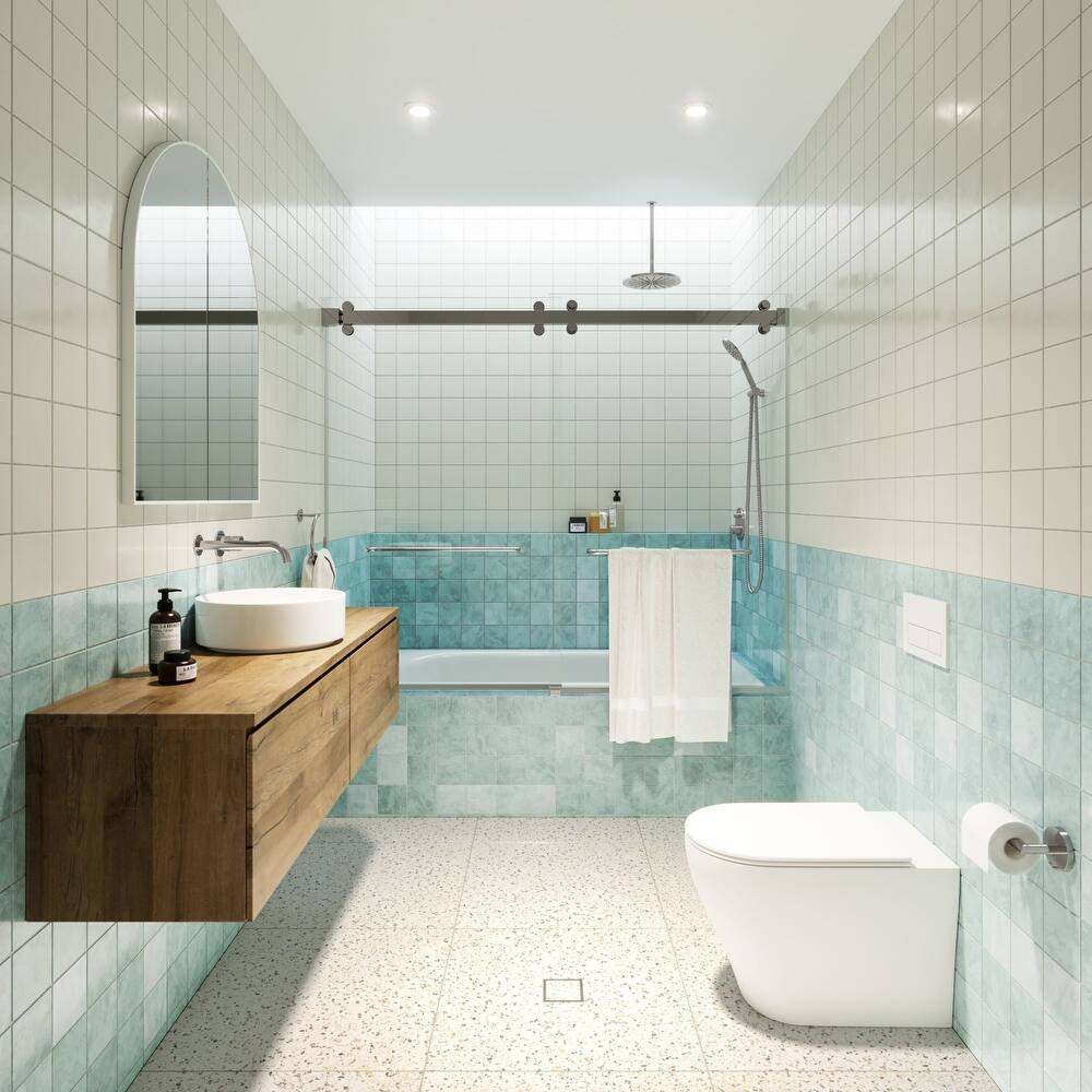 Glass Warehouse B-2DSL60-60 Polaris 60" High x 60" Wide Bypass