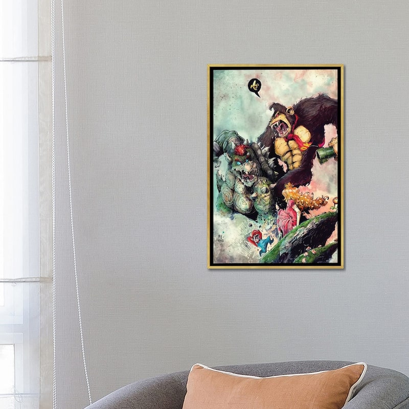 iCanvas "Bowservskong" by Marcelo Ventura Framed Canvas Print