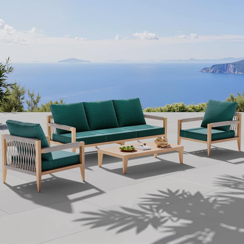 27.6 x 24.4 in Outdoor Indoor Patio Seat Cushions Set