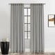 preview thumbnail 1 of 4, Johnstown Light Filtering Dual Header Curtain Panel Silver - 52" x 108"