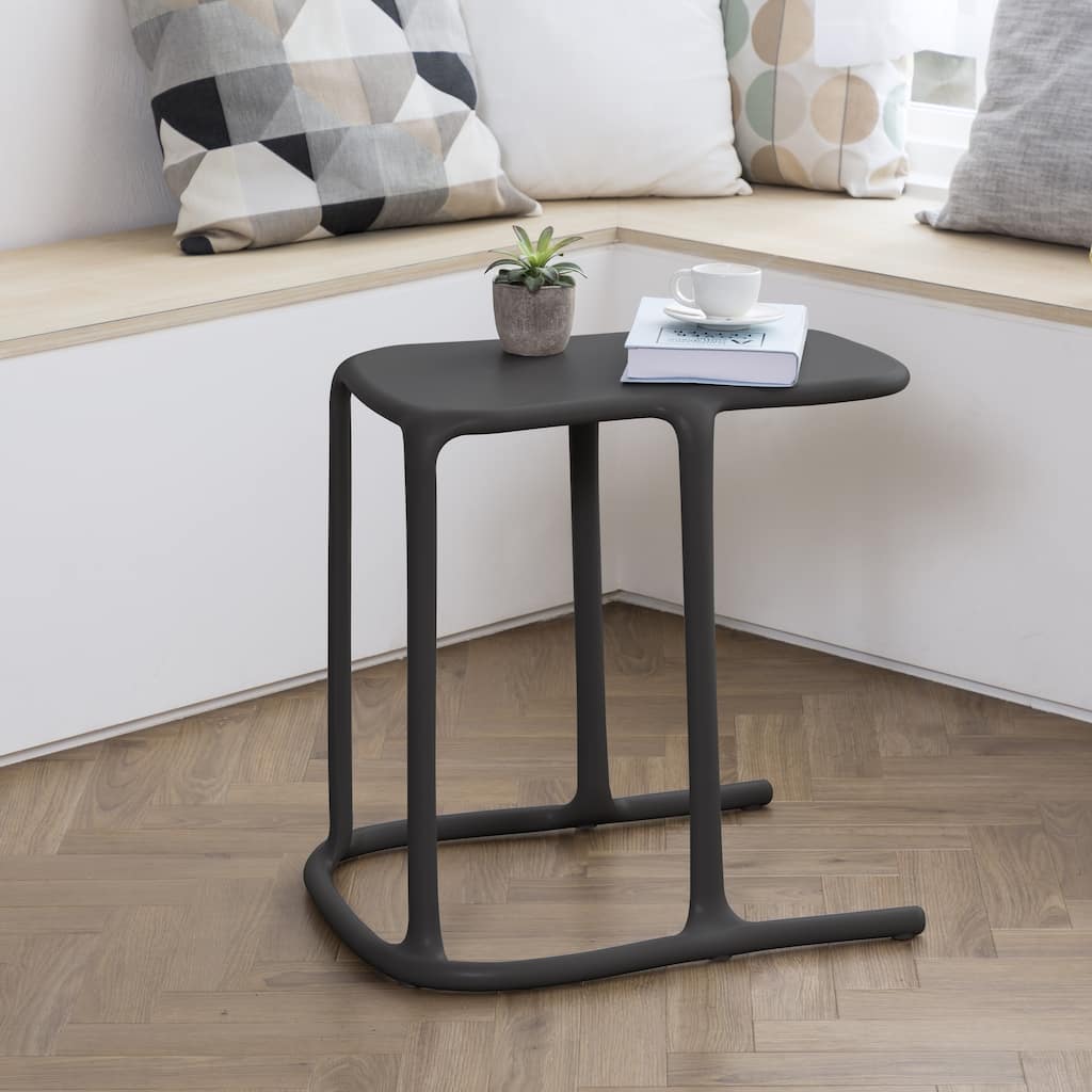 Lagoon Uno Resin C-Shape Side Table, Set of 2