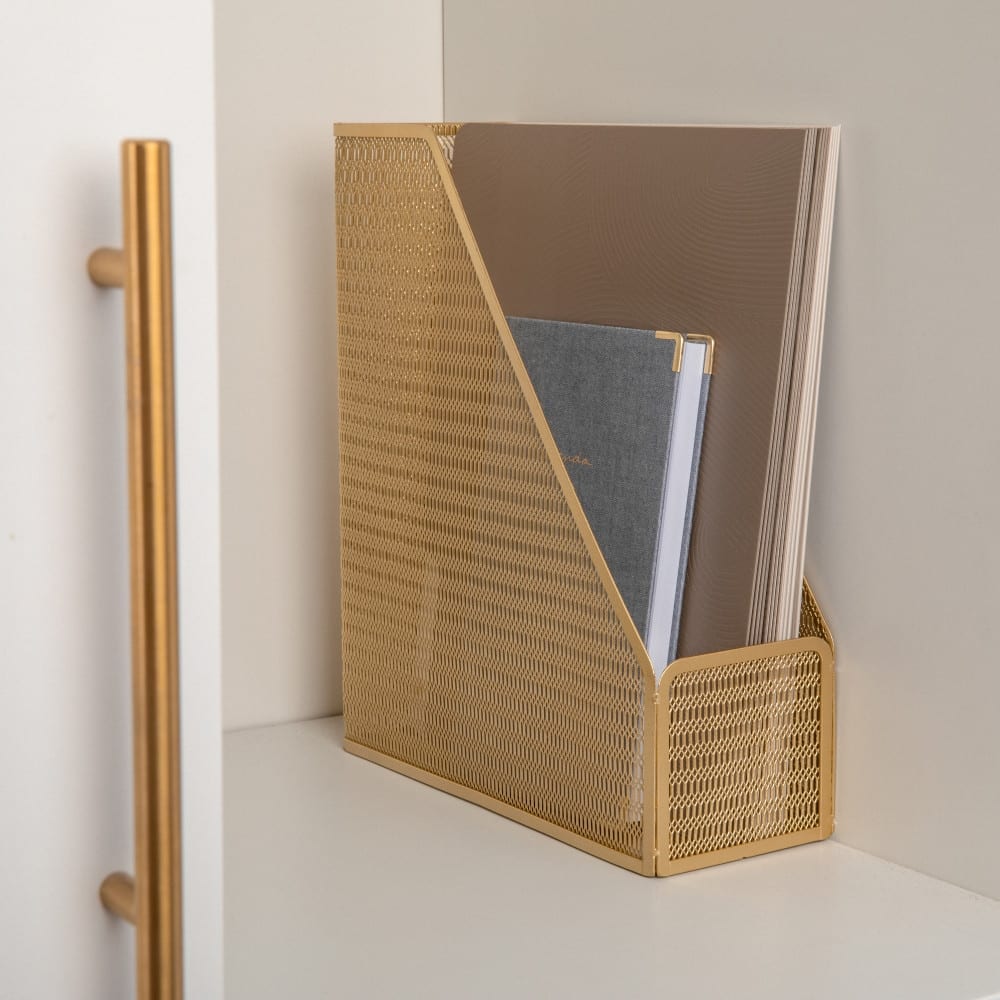 Martha Stewart Premium Single Slot Desktop File and Magazine Holder