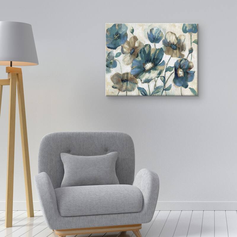 Indigo Garden Light by Nan Canvas Art Print