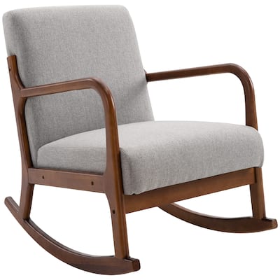 Upholstered Rocking Chair Armchair