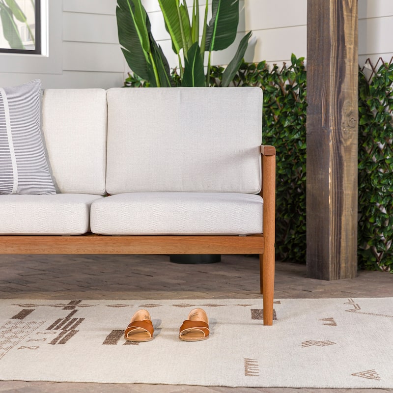 Middlebrook Solid Wood Outdoor Spindle Love Seat