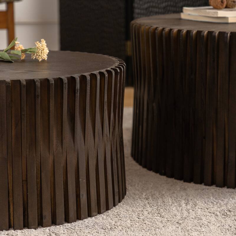 Vintage Style Nesting Coffee Table Set of 2