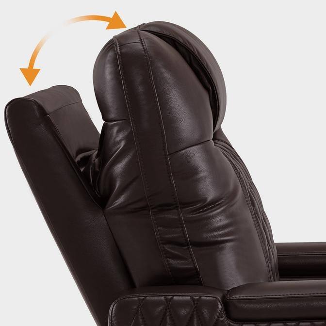 MCombo Power Recliner Chair with Adjustable Headrest, USB & Type C Port, LED Light HTS401