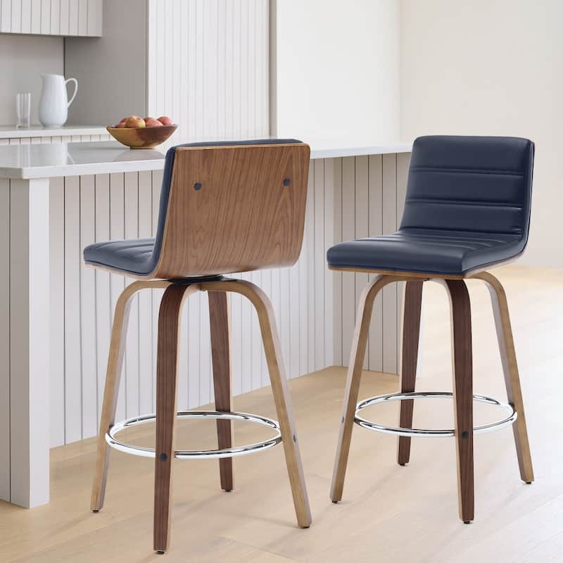 26"/29" Faux Leather Swivel Bar/Counter Stools, Set of 2/3