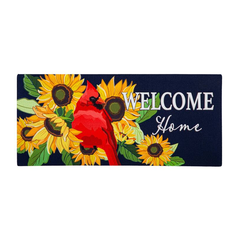 22 in. x 10 in. Sunflower Cardinal Sassafras Switch Mat