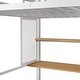 preview thumbnail 7 of 14, White Full Metal Loft Bed with Wardrobe, Desk & Storage Shelves