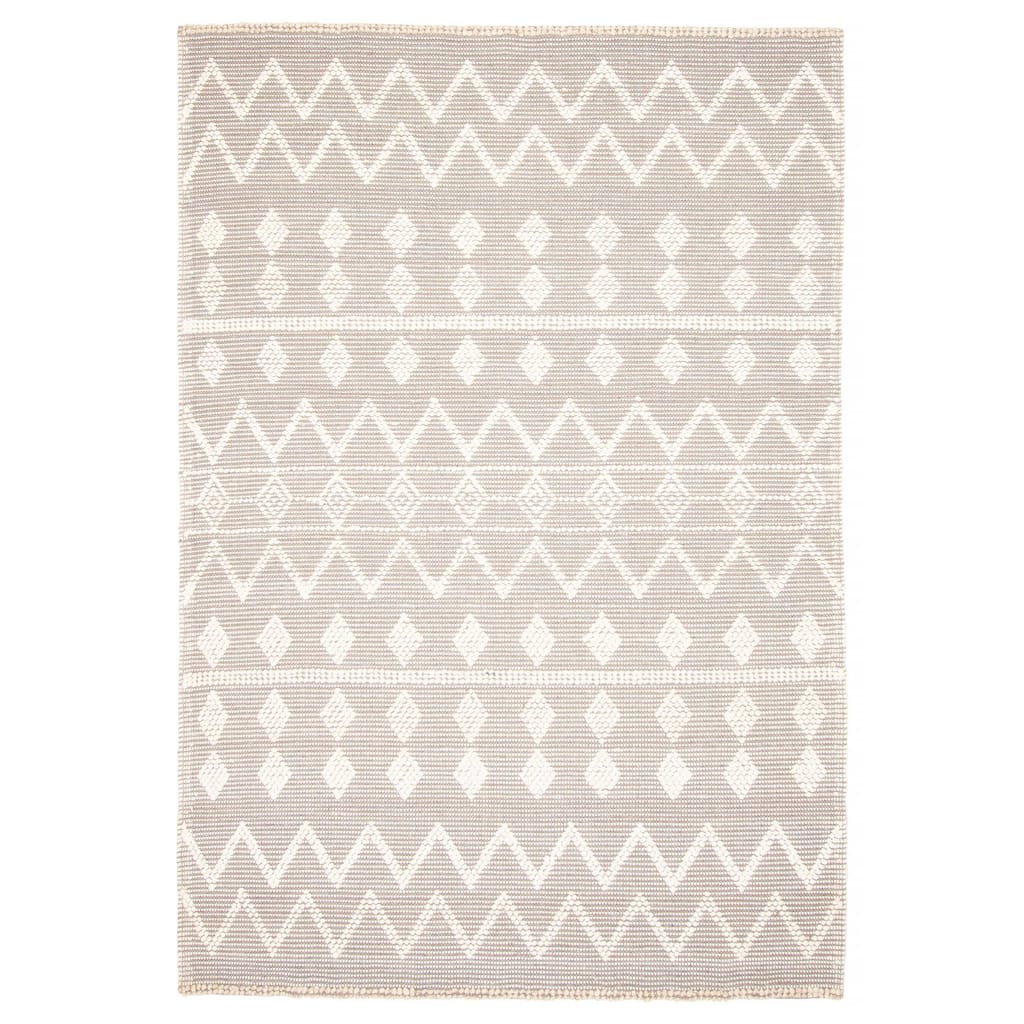 ECARPETGALLERY Braid weave Sienna Brown Wool Rug - 5'11 x 9'1