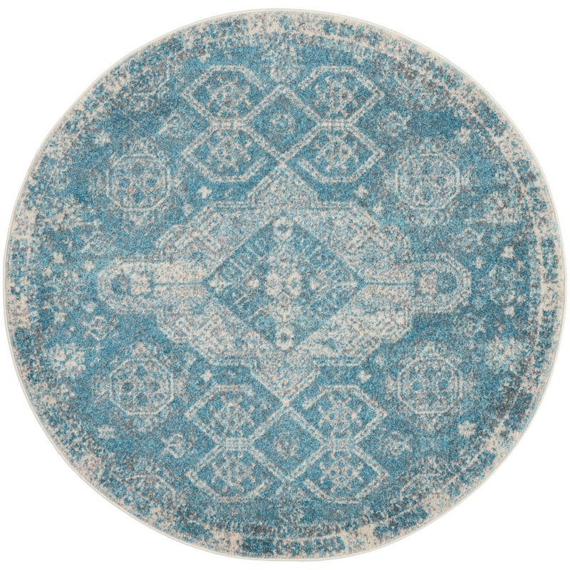 Nourison Tranquil Vintage French Country Contemporary Geometric Area Rug