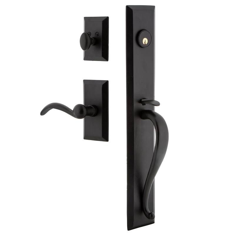 Ageless Iron Keep - Rustic Cast Iron Left Handed Full Plate Single - Black Iron
