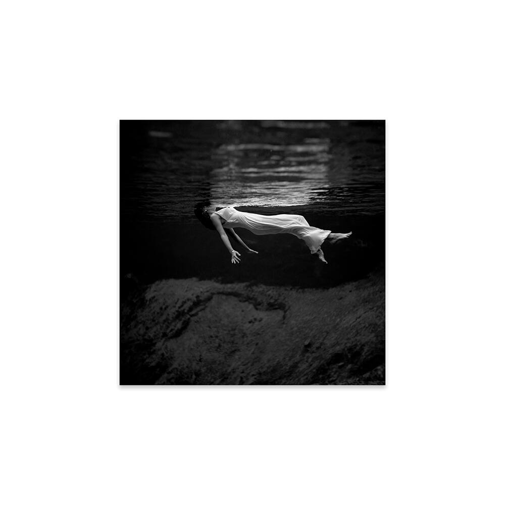 Woman In Water Print On Acrylic Glass by Toni Frissell