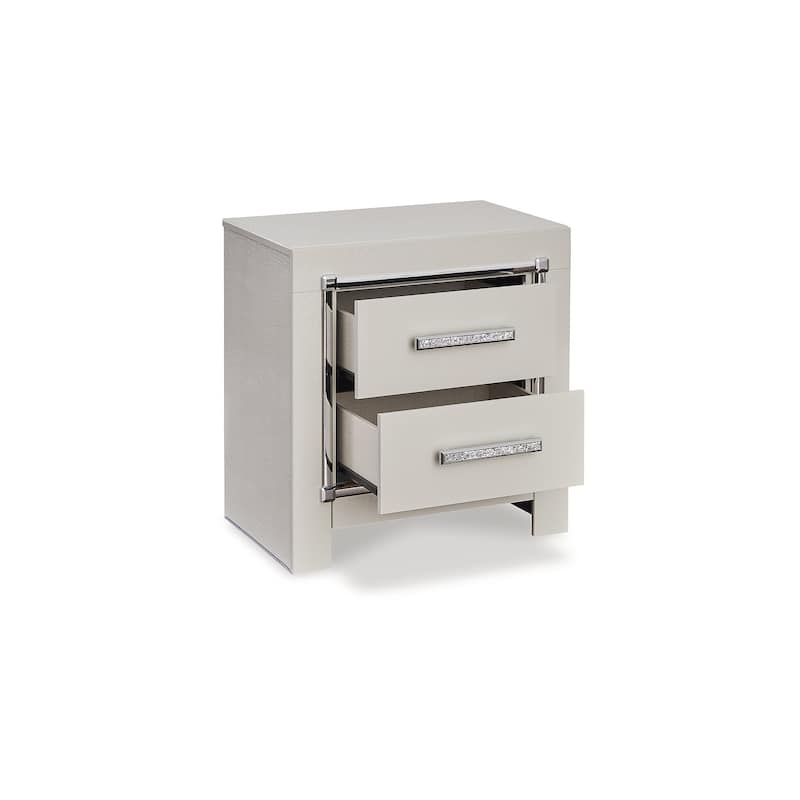 Signature Design by Ashley Zyniden Silver Nightstand