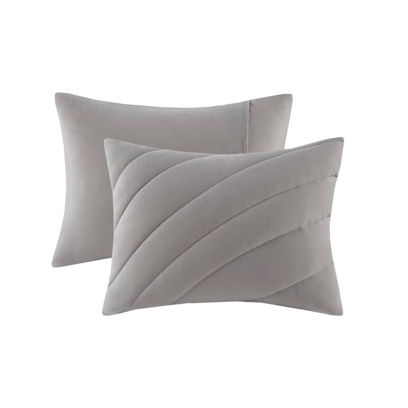 GDF Studio - Elowen Poly Jersey Puffy Comforter Set with Quilted Design