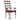 Tynecastle Ladderback Arm Chair - 22.75"W x 43"H x 24"D