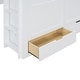 preview thumbnail 15 of 16, White Full Size Wooden Loft Bed with Wardrobe, Desk, Drawers, Shelves for Bedroom