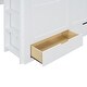 preview thumbnail 15 of 16, White Full Size Wooden Loft Bed with Wardrobe, Desk, and Shelves