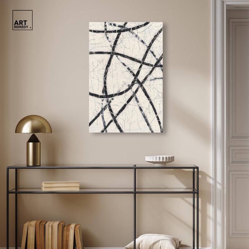 Intersecting Lines II Canvas by Art Remedy, Gallery Wrapped