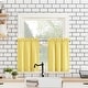 preview thumbnail 19 of 66, No. 918 Martine Microfiber Semi-Sheer Rod Pocket Kitchen Curtain Valance and Tiers Set