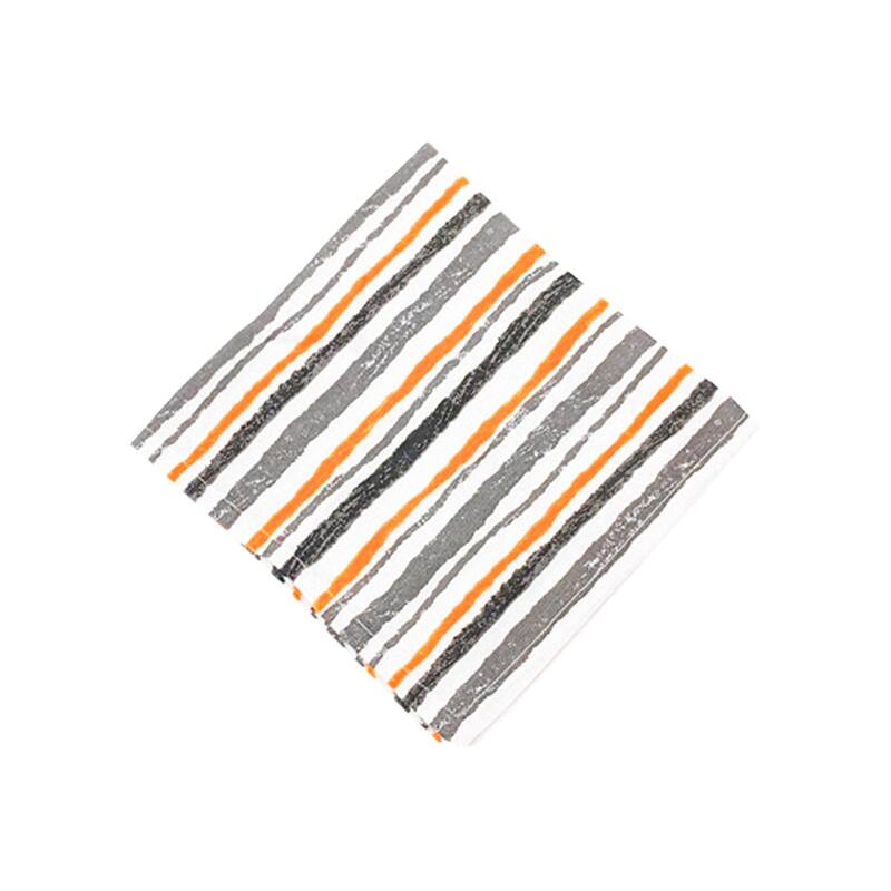 Spooky Stripe Printed Halloween Napkin