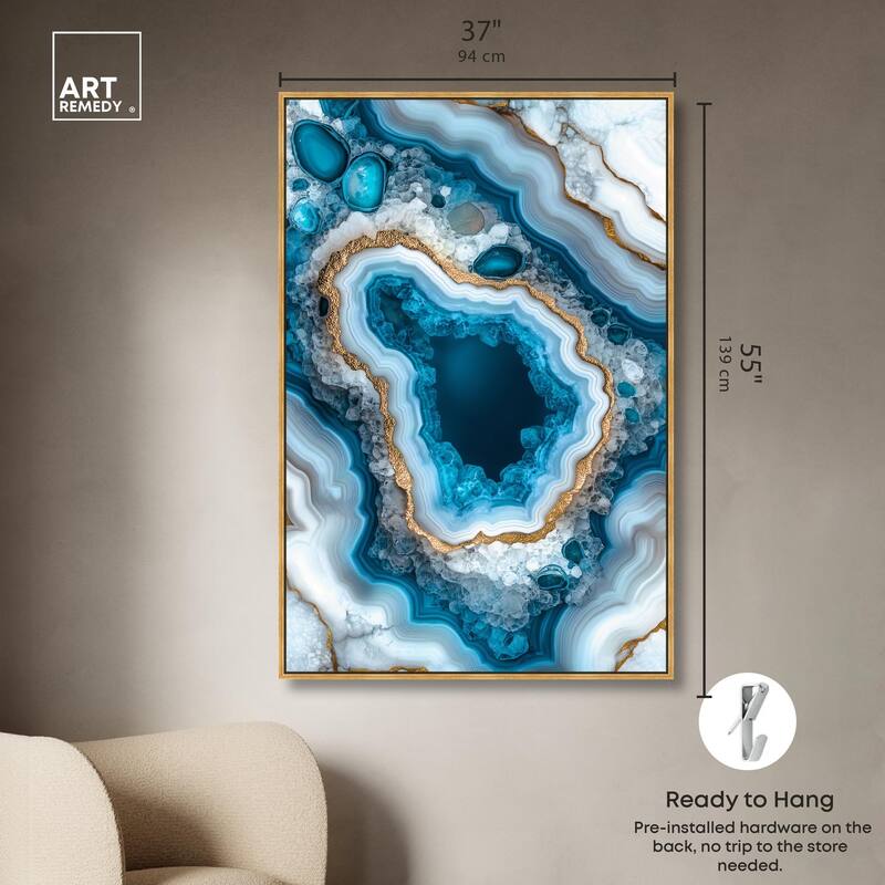 Gilded Geode Eye I Canvas by Art Remedy