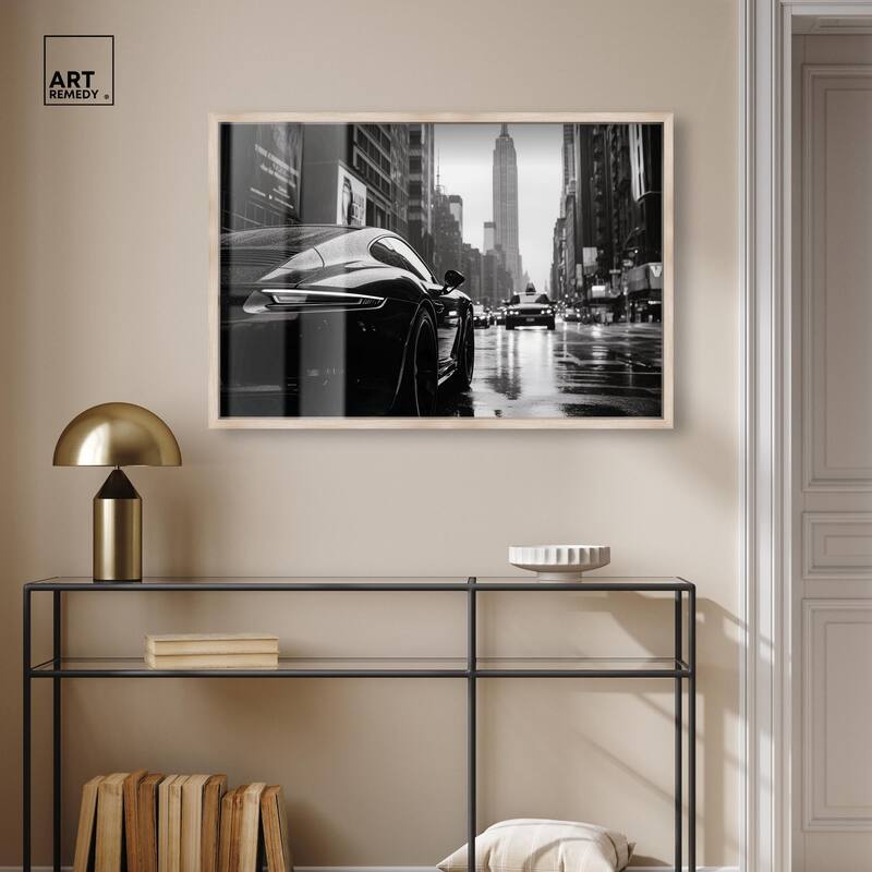 Rainy Day New York Shadowbox by Art Remedy