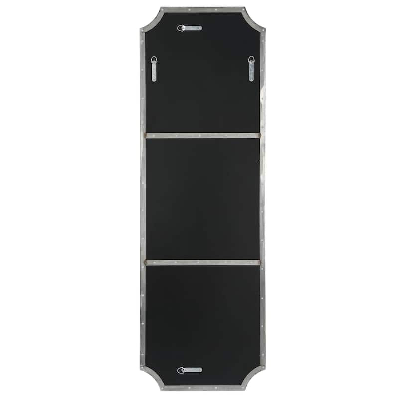 Framed Dressing Tall Wall Mirror - 72" - Stainless Steel