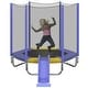 preview thumbnail 1 of 5, 7FT Trampoline for Kids with Safety Enclosure Net,Slide and Ladder - Purple