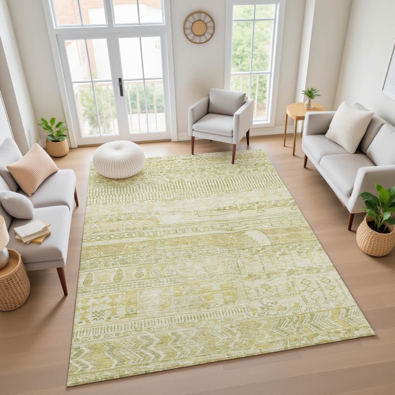 Premium Washable Super Soft Modern Global Mayfield Rug