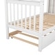 preview thumbnail 24 of 23, Twin over Twin Bunk Bed with Trundle, 4 Storage Shelves, Convertible into 3 Separate Beds, Grey