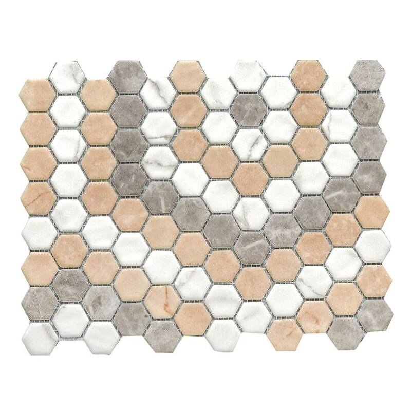 The Tile Life Eterna Hex 1x1 Glass Floor, Wall & Backsplash Tile