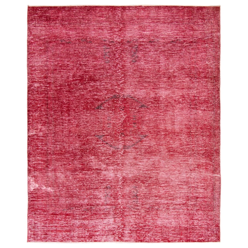 ECARPETGALLERY Hand-knotted Color Transition Dark Red Wool Rug - 6'9 x 8'2 - Dark Red - 6'9 x 8'2