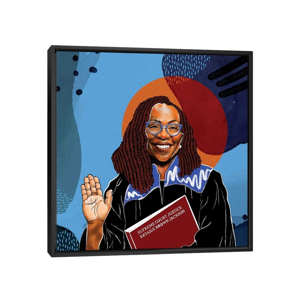 iCanvas "Supreme Court Justice Ketanji Brown Jackson" by Domonique Brown Framed Canvas Print