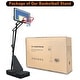 preview thumbnail 8 of 7, Portable Basketball Hoop,Adjustable Height 8.04ft to 10.01ft,39 inch Backboard with Rebound System, w/Rebound Board & Wheels