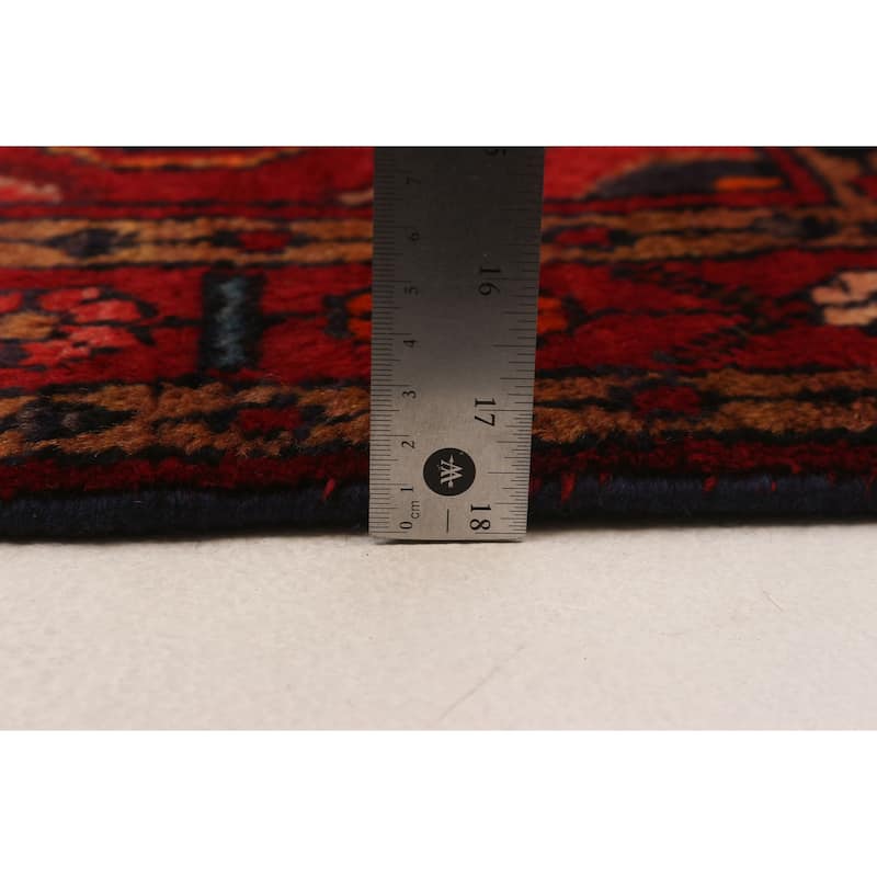 Anadol Navy, Red Rug 4'6" x 6'10" - 4'6 x 6'10
