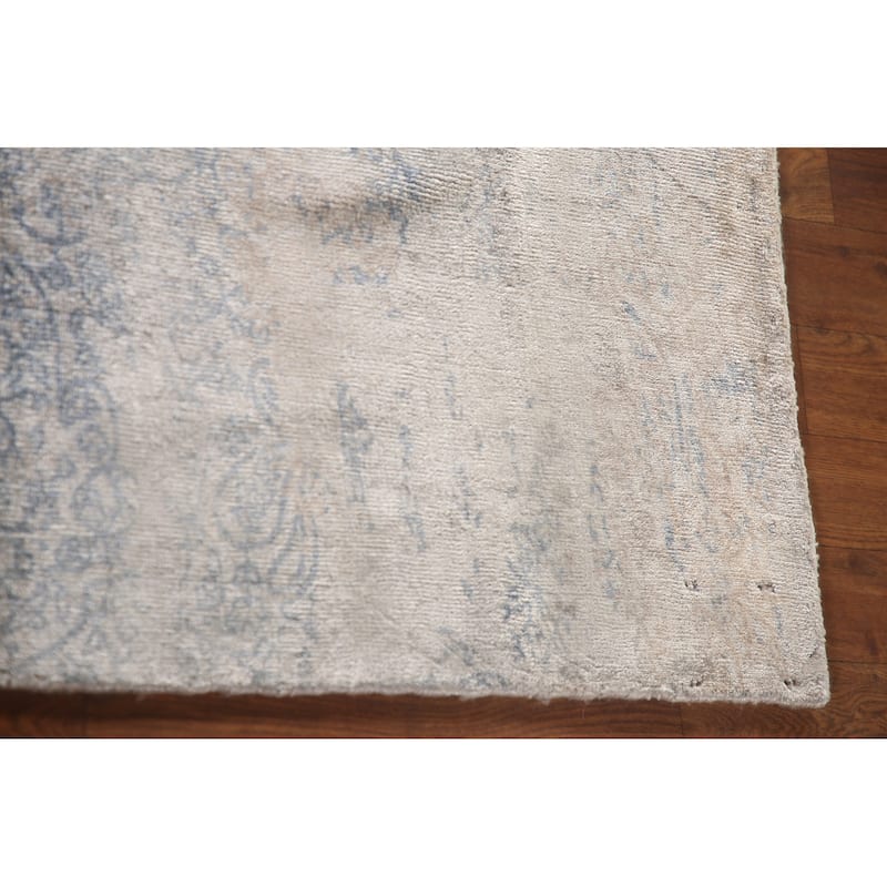 All-Over Abstract Modern Area Rug Handmade Wool Carpet - 6'6" x 9'10"