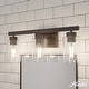 preview thumbnail 12 of 36, Hunter Hartland Bathroom Vanity Wall Light, Damp Rated - Transitional, Rustic, Contemporary - Clear Seeded Glass