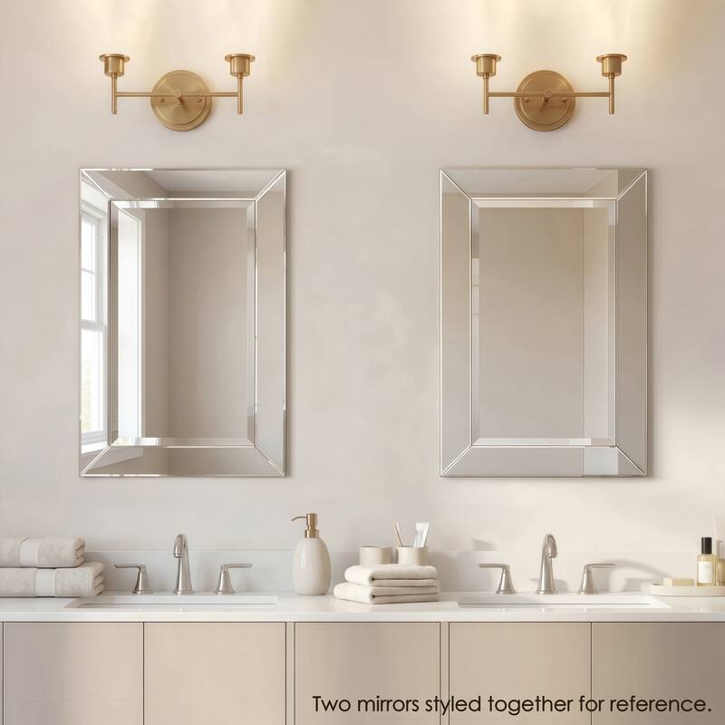 Beveled Rectangular Clear HD Wall Mounted Mirror for Bathroom, Vanity, Bedroom Mirrors, 3 sizes