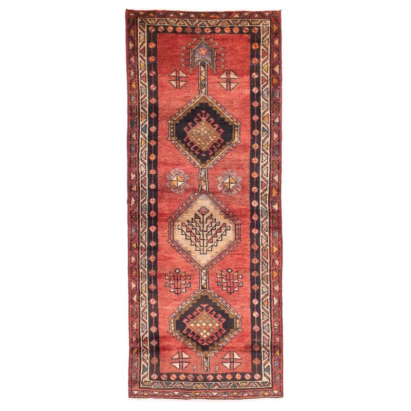 ECARPETGALLERY Hand-knotted Konya Anatolian Red Wool Rug - 3'3 x 8'9