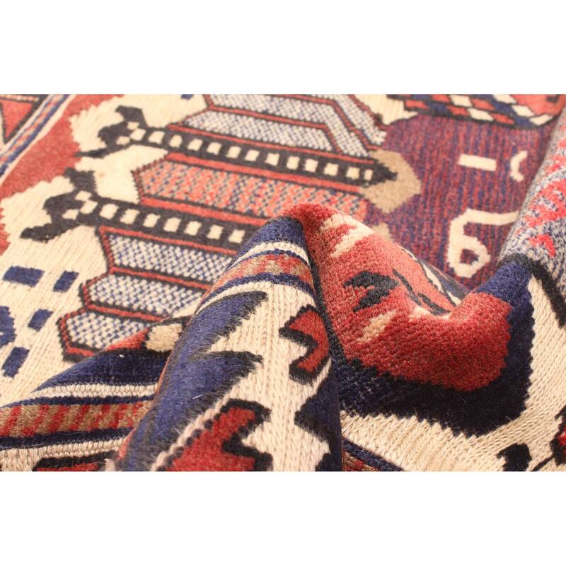 ECARPETGALLERY Hand-knotted Teimani Cream Wool Rug - 3'0 x 4'3