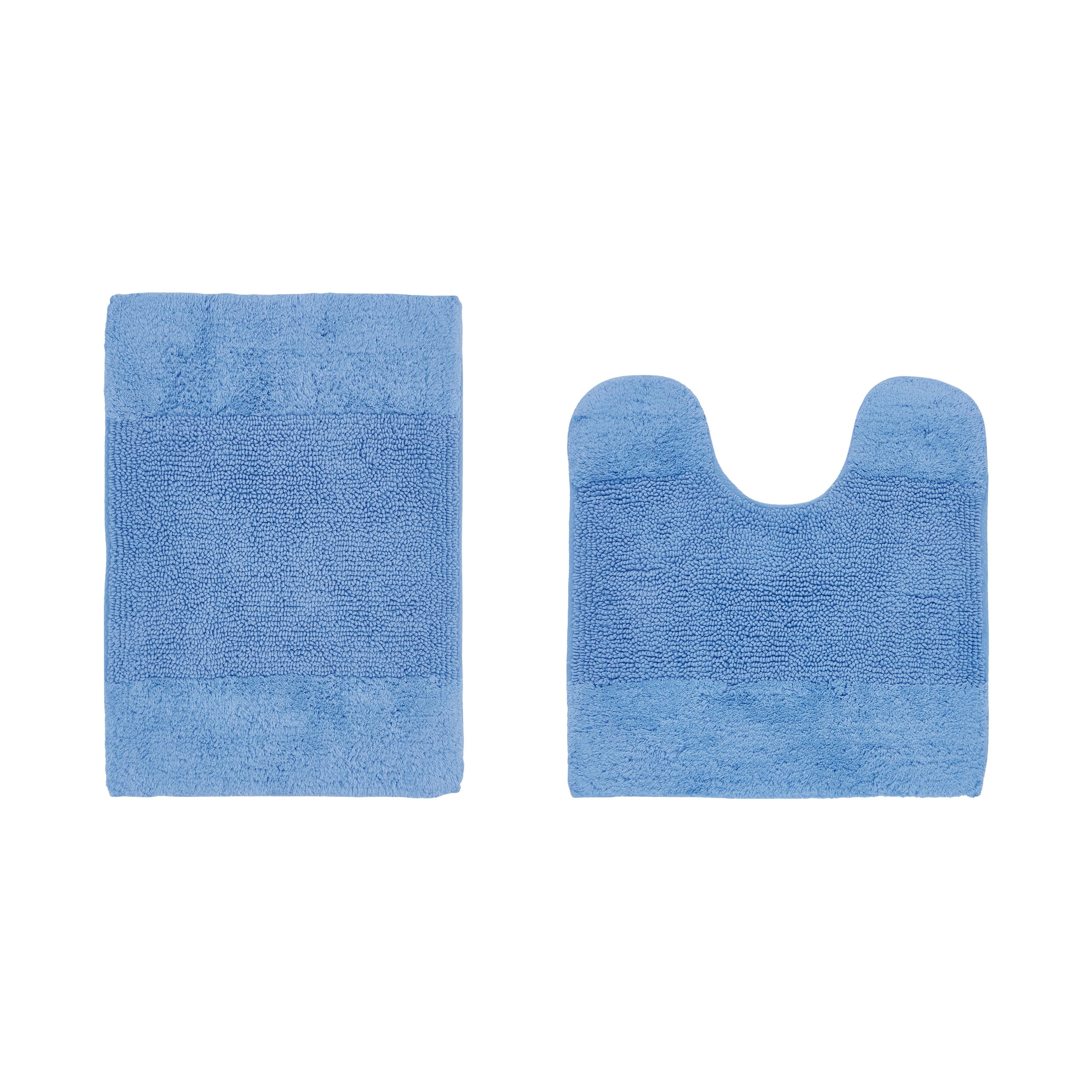 Better Trends Granada 2-Piece Bath Rug Set, 100% Cotton Tufted, Soft Water Absorbent Non-Slip Mats, Machine Washable