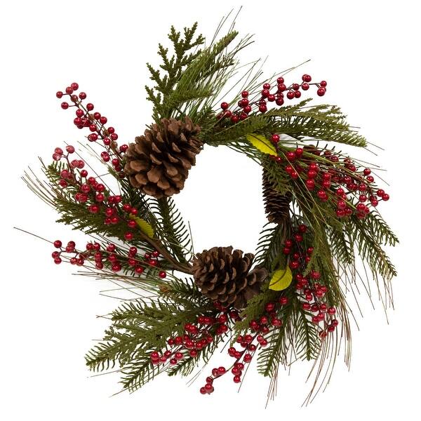 Small Berry Window Rings Berry Pinecone Ring - Green - Bed Bath & Beyond - 36952241