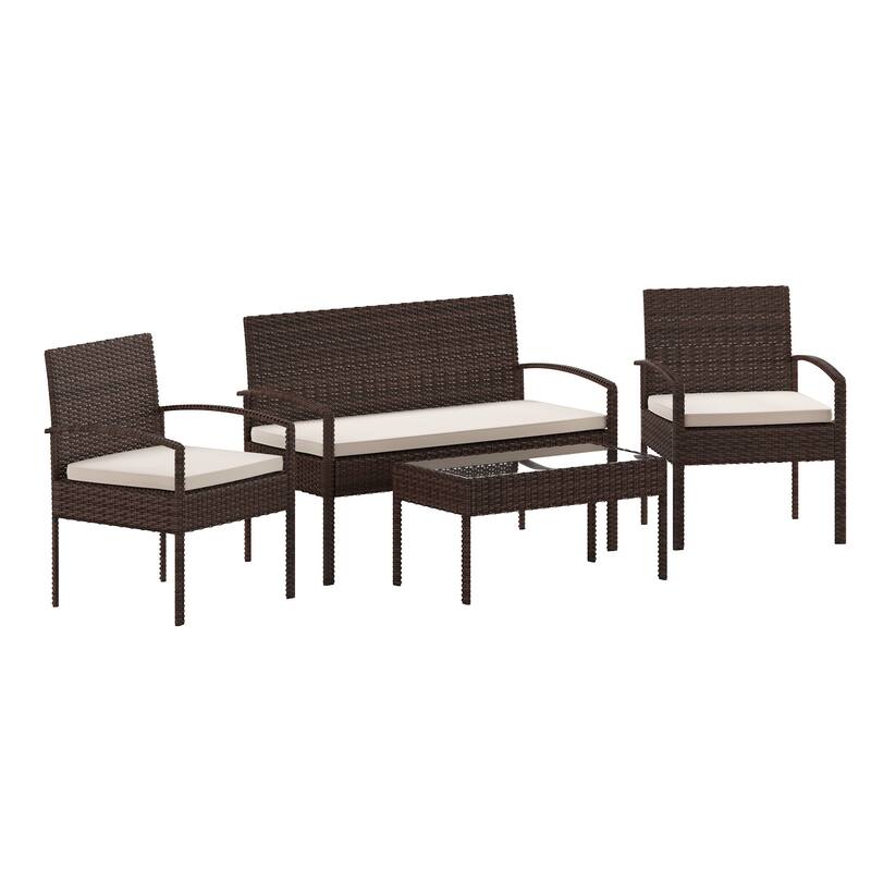 Flash Furniture FFOF33466 Lionello 4 Piece Steel Framed Polyester