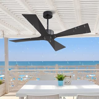 MLiAN 54 In. 4 -ABS Blades Wet Rated Outdoor Ceiling Fan with Remote