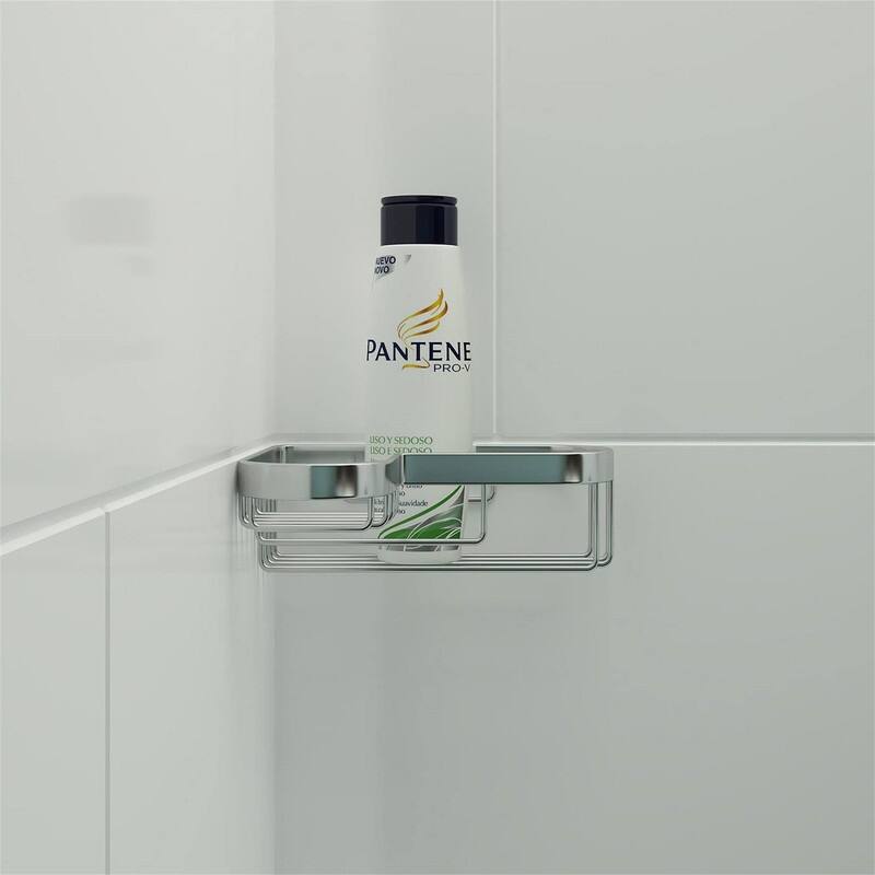 Shower Caddy Basket - 7.3"D x 8"W x 2.4"H