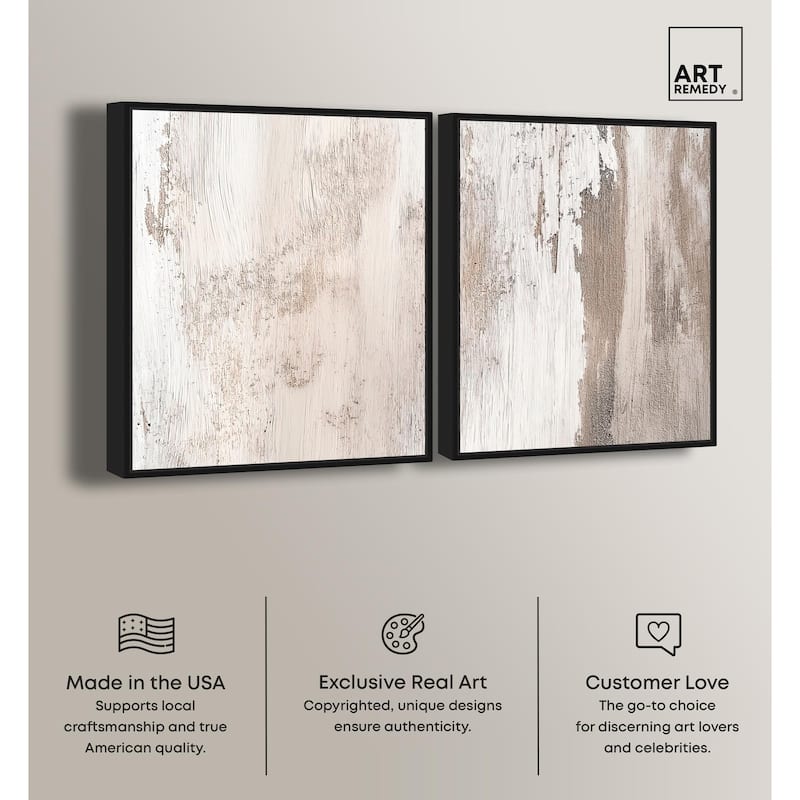 Striated Texture III Canvas Set of 2 by Art Remedy