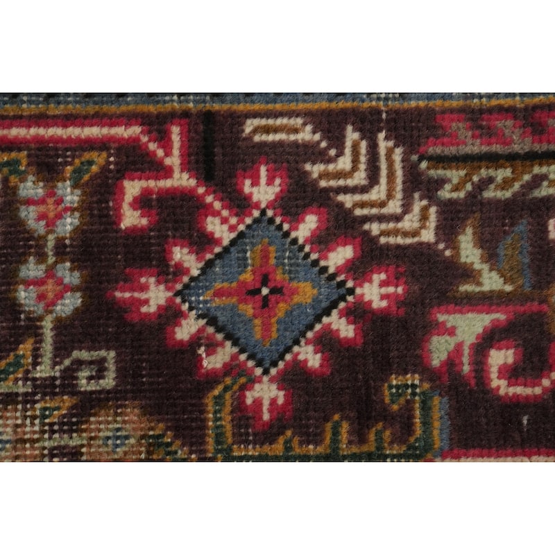 Hand Knotted Oriental 100% Wool Carpet Traditional Medallion Red Tabriz Area Rug - 9' 11'' X 6' 5''