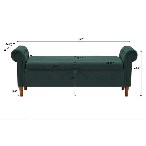 Multifunctional Storage Rectangular Sofa Stool - Bed Bath & Beyond ...